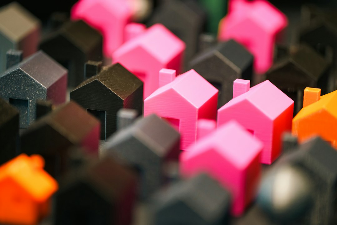 A collection of colorful miniature houses