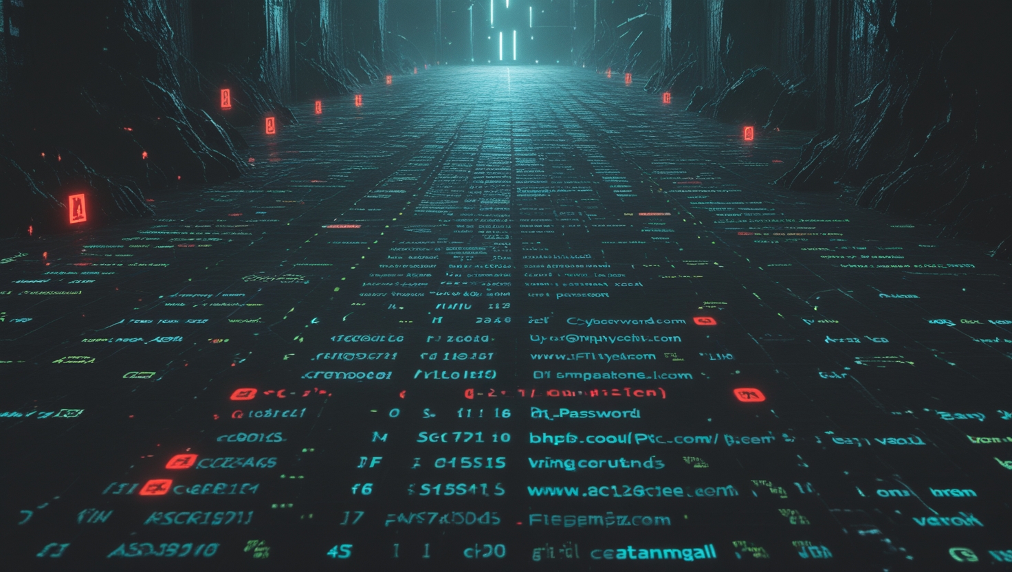 Leaked passwords on the dark web