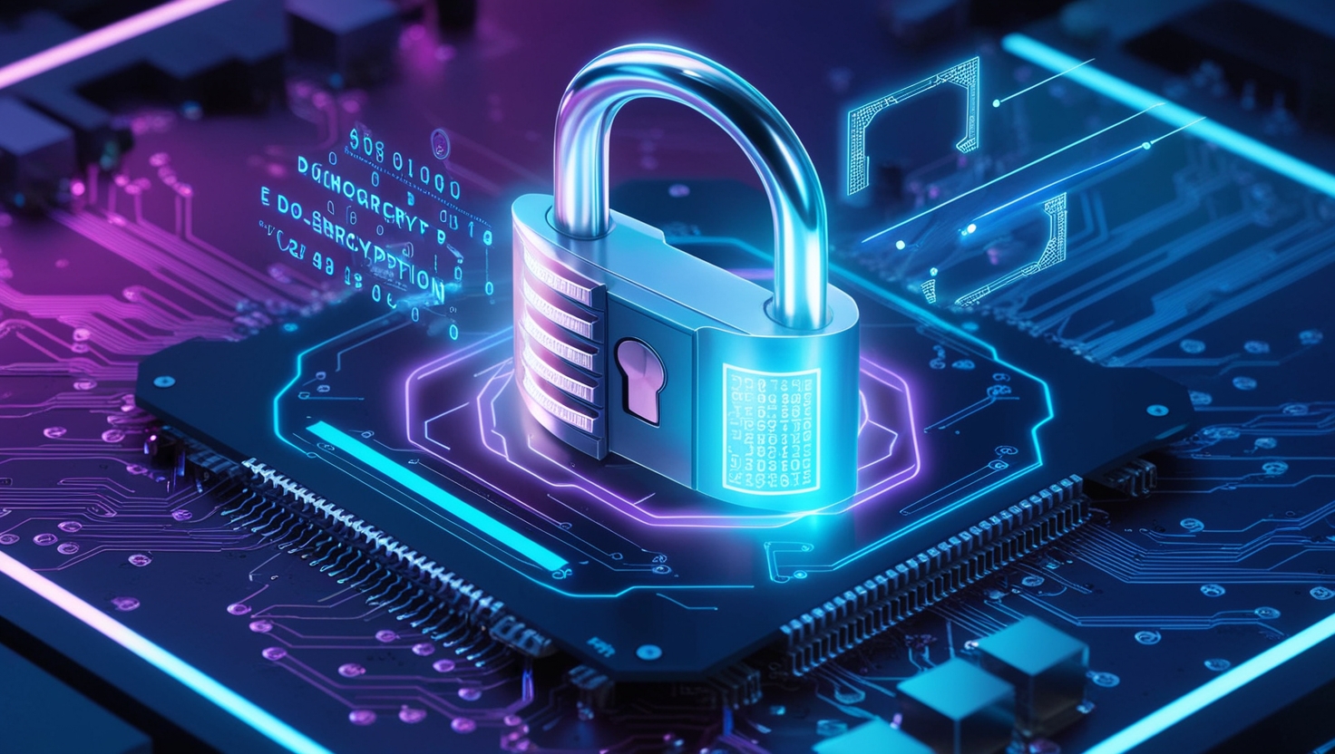 Digital lock over a quantum circuit board with holographic encryption